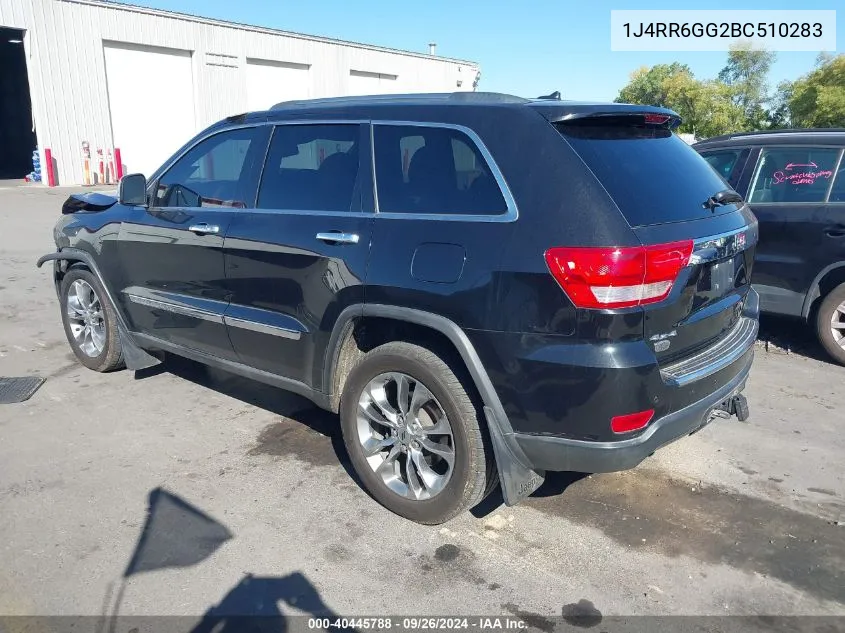 1J4RR6GG2BC510283 2011 Jeep Grand Cherokee Overland