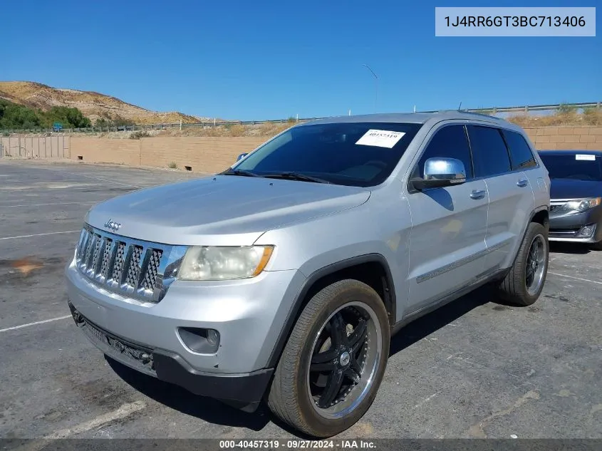 2011 Jeep Grand Cherokee Overland VIN: 1J4RR6GT3BC713406 Lot: 40457319