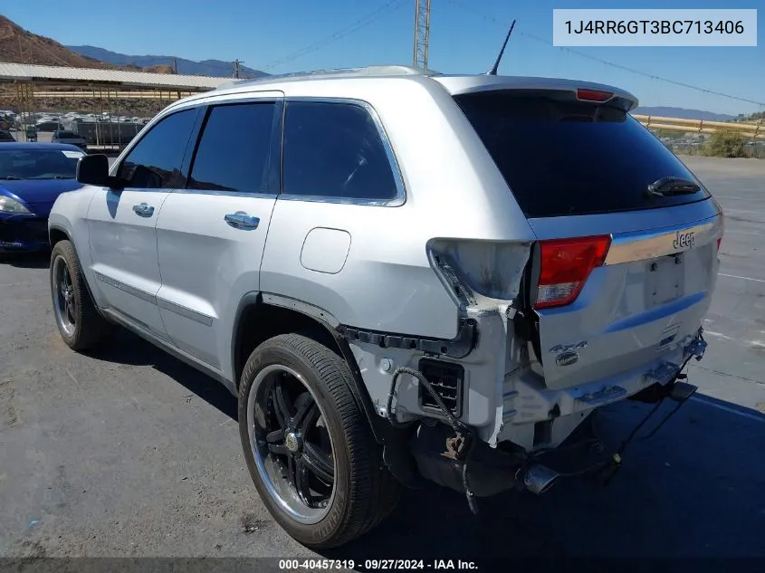 2011 Jeep Grand Cherokee Overland VIN: 1J4RR6GT3BC713406 Lot: 40457319