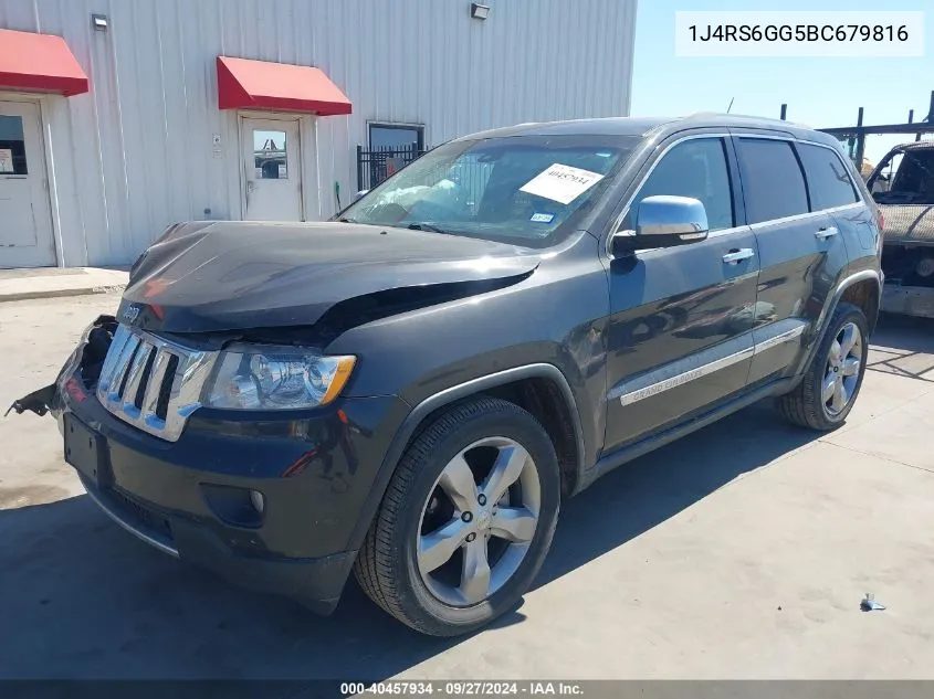 2011 Jeep Grand Cherokee Overland VIN: 1J4RS6GG5BC679816 Lot: 40457934