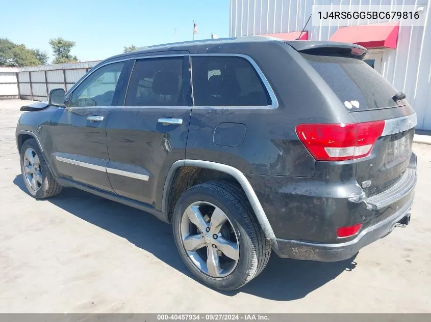 1J4RS6GG5BC679816 2011 Jeep Grand Cherokee Overland