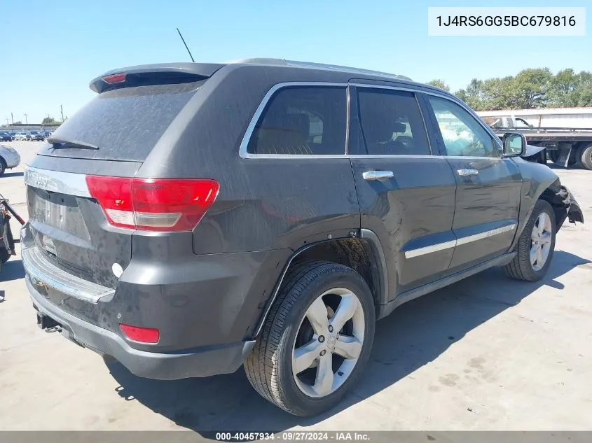 1J4RS6GG5BC679816 2011 Jeep Grand Cherokee Overland