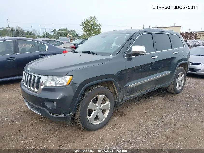 1J4RR5GT8BC575811 2011 Jeep Grand Cherokee Limited