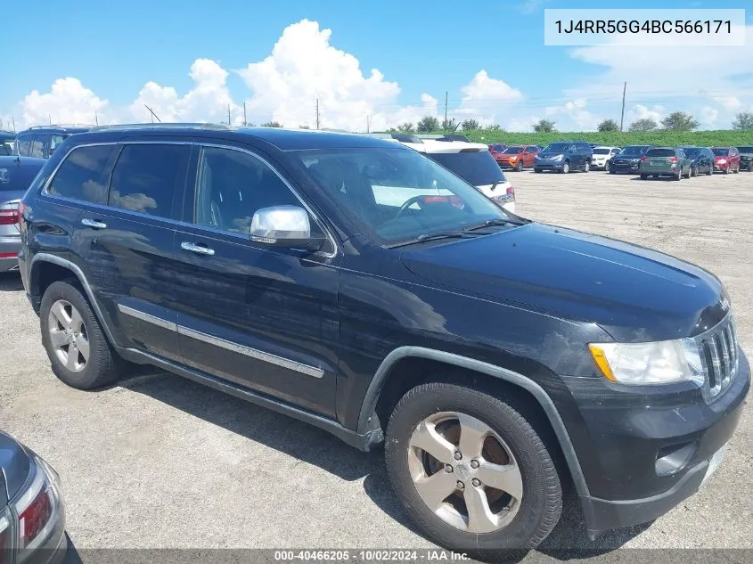 2011 Jeep Grand Cherokee Limited VIN: 1J4RR5GG4BC566171 Lot: 40466205