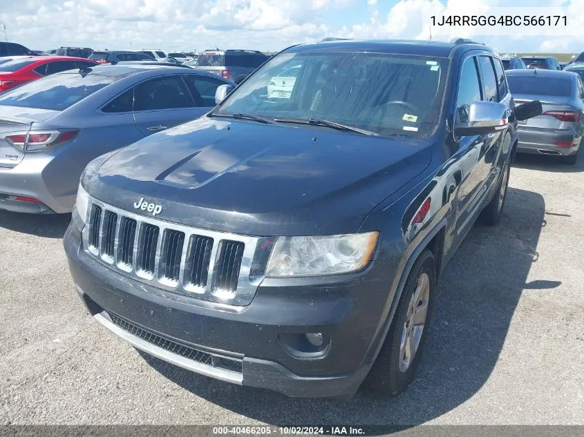 2011 Jeep Grand Cherokee Limited VIN: 1J4RR5GG4BC566171 Lot: 40466205