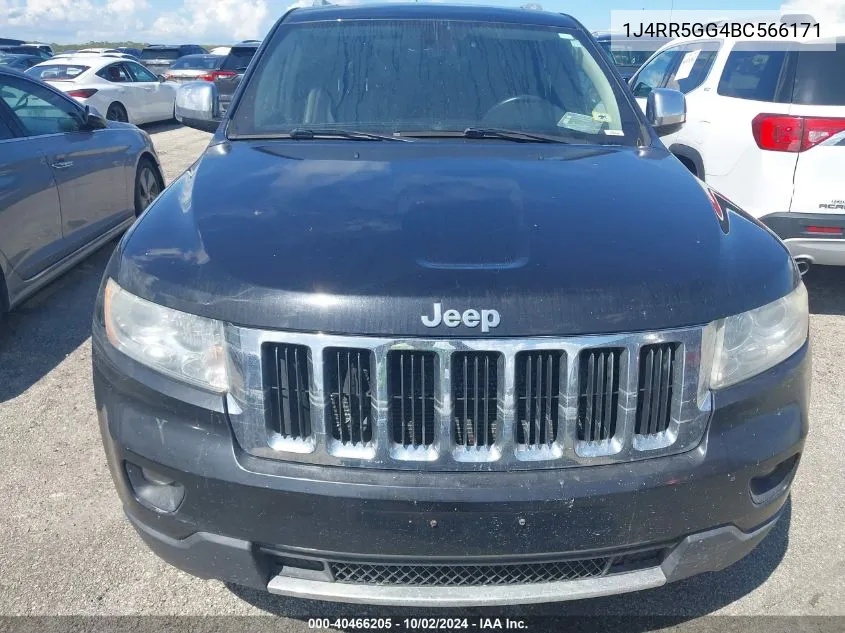 2011 Jeep Grand Cherokee Limited VIN: 1J4RR5GG4BC566171 Lot: 40466205