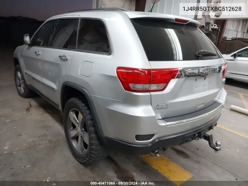 1J4RR5GTXBC512628 2011 Jeep Grand Cherokee Limited