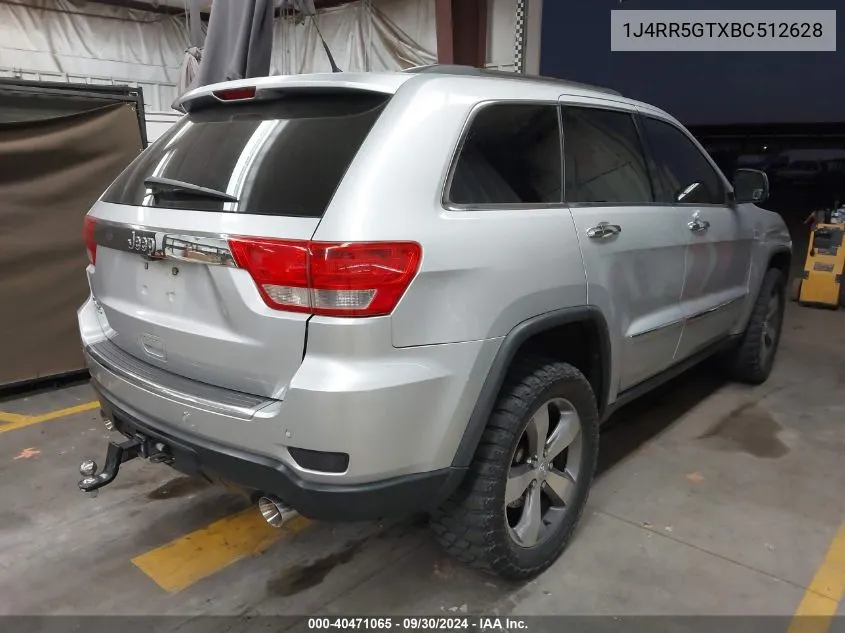 1J4RR5GTXBC512628 2011 Jeep Grand Cherokee Limited