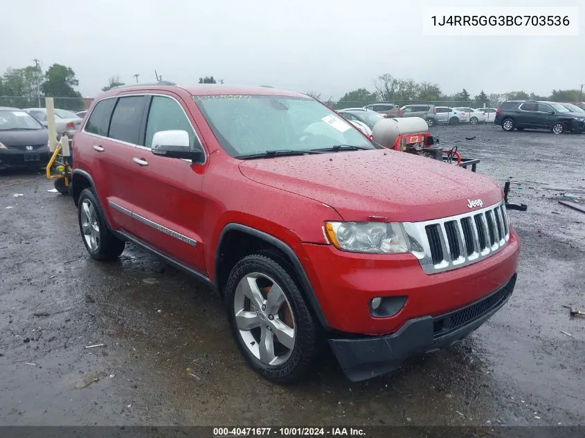 1J4RR5GG3BC703536 2011 Jeep Grand Cherokee Limited