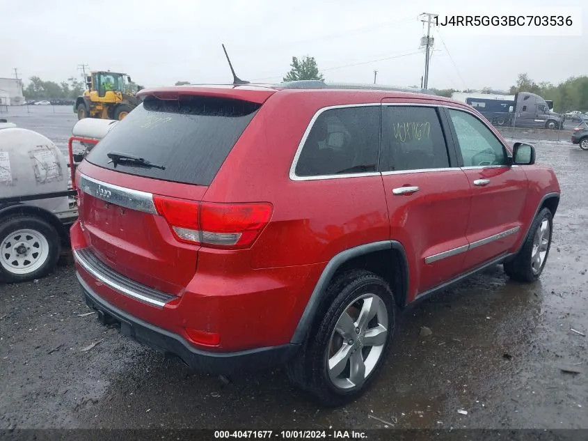 1J4RR5GG3BC703536 2011 Jeep Grand Cherokee Limited