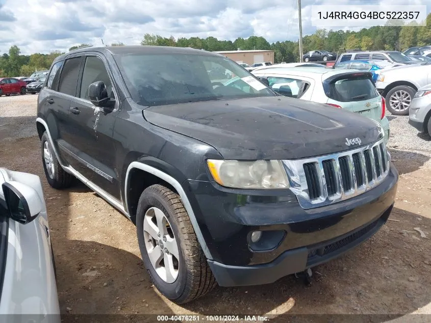 2011 Jeep Grand Cherokee Laredo VIN: 1J4RR4GG4BC522357 Lot: 40476251