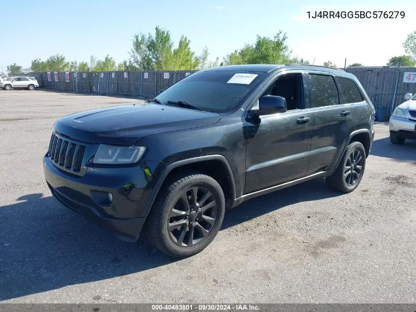 1J4RR4GG5BC576279 2011 Jeep Grand Cherokee Laredo