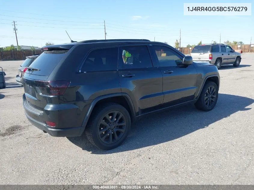 1J4RR4GG5BC576279 2011 Jeep Grand Cherokee Laredo