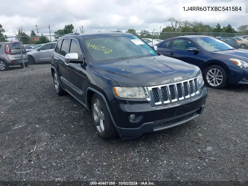 1J4RR6GTXBC541584 2011 Jeep Grand Cherokee Overland