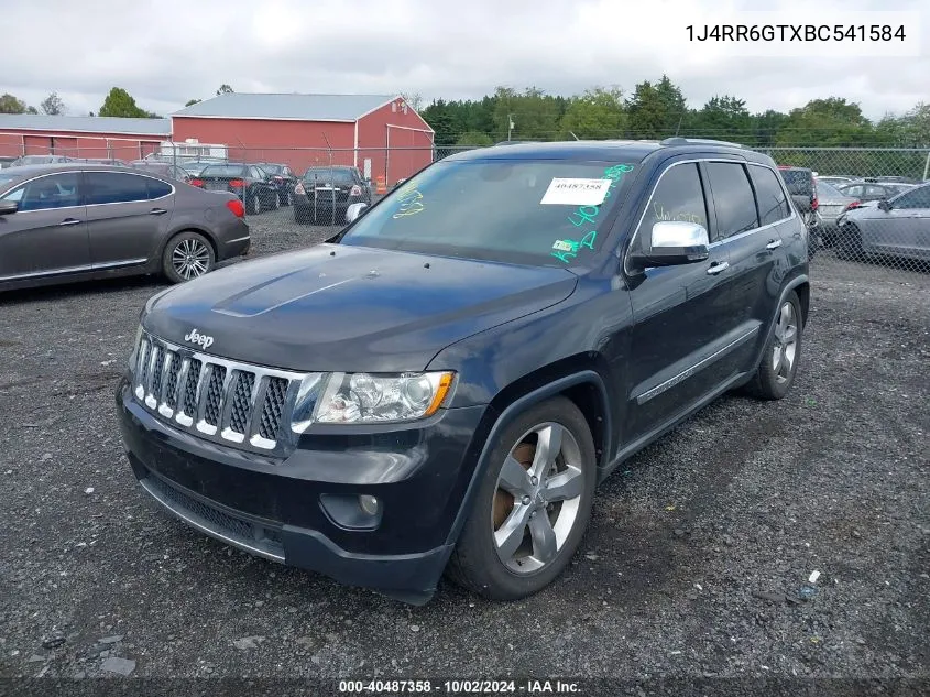 1J4RR6GTXBC541584 2011 Jeep Grand Cherokee Overland