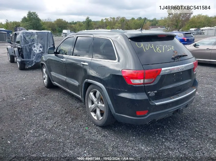 2011 Jeep Grand Cherokee Overland VIN: 1J4RR6GTXBC541584 Lot: 40487358