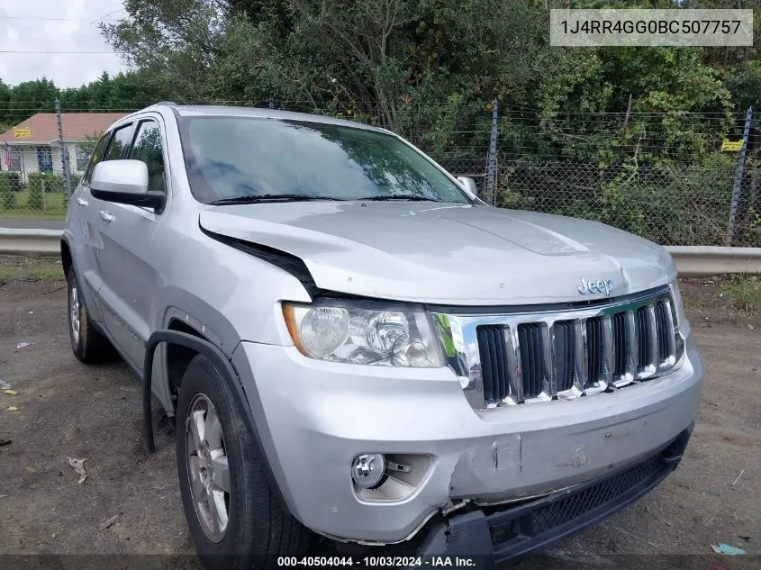 1J4RR4GG0BC507757 2011 Jeep Grand Cherokee Laredo