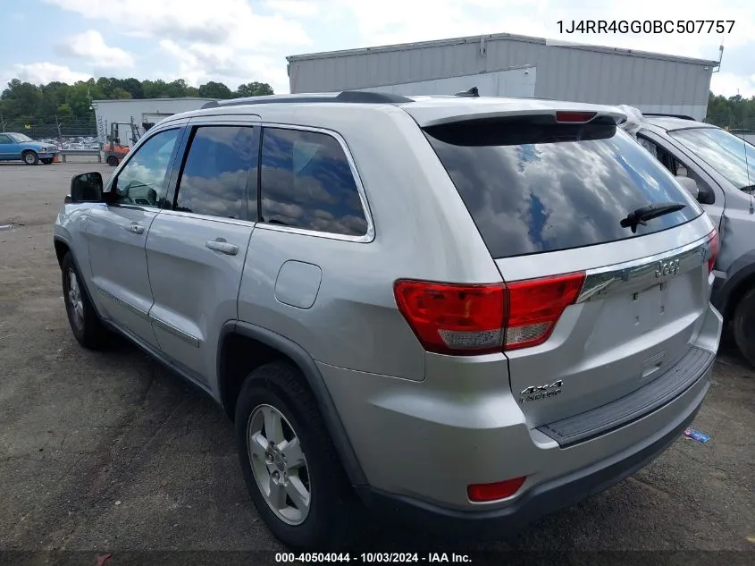 2011 Jeep Grand Cherokee Laredo VIN: 1J4RR4GG0BC507757 Lot: 40504044