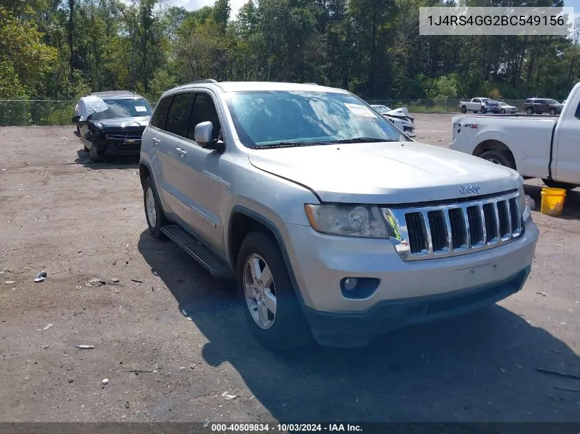 1J4RS4GG2BC549156 2011 Jeep Grand Cherokee Laredo