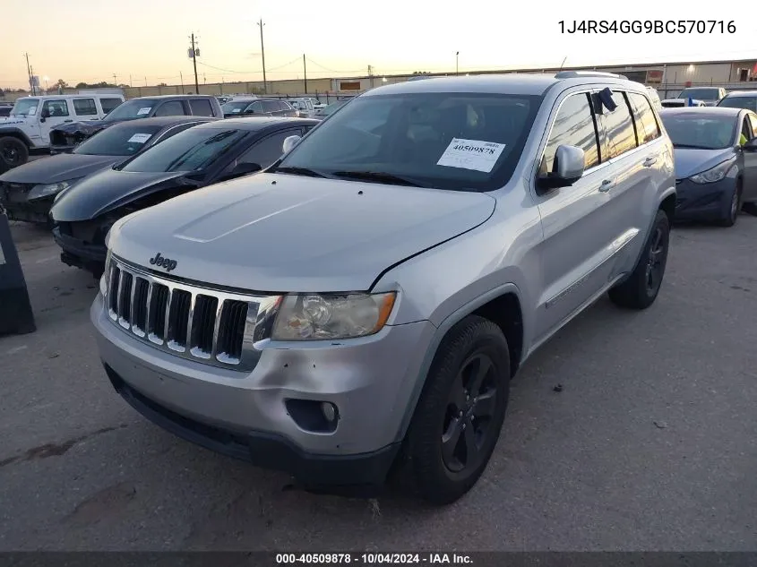 2011 Jeep Grand Cherokee Laredo VIN: 1J4RS4GG9BC570716 Lot: 40509878