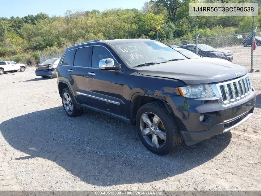 2011 Jeep Grand Cherokee Limited VIN: 1J4RR5GT3BC590538 Lot: 40512390