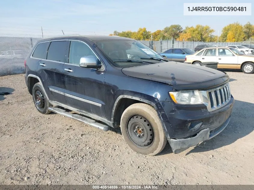 2011 Jeep Grand Cherokee Limited VIN: 1J4RR5GT0BC590481 Lot: 40514886