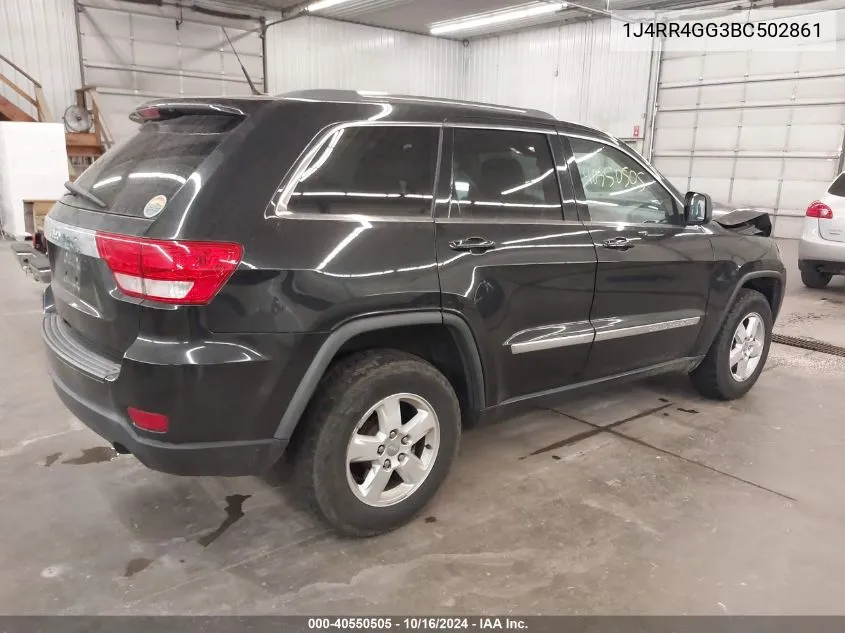 2011 Jeep Grand Cherokee Laredo VIN: 1J4RR4GG3BC502861 Lot: 40550505