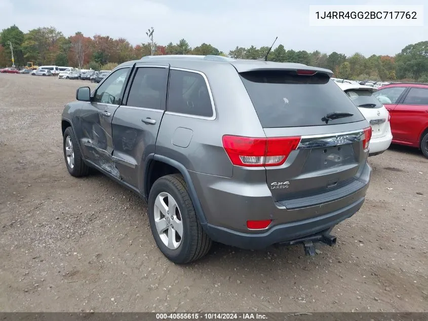 2011 Jeep Grand Cherokee Laredo VIN: 1J4RR4GG2BC717762 Lot: 40555615