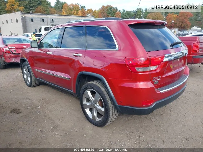 1J4RR6GG4BC516912 2011 Jeep Grand Cherokee Overland