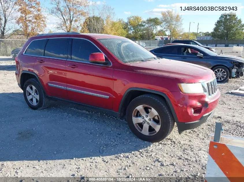 2011 Jeep Grand Cherokee Laredo VIN: 1J4RS4GG3BC582943 Lot: 40588104