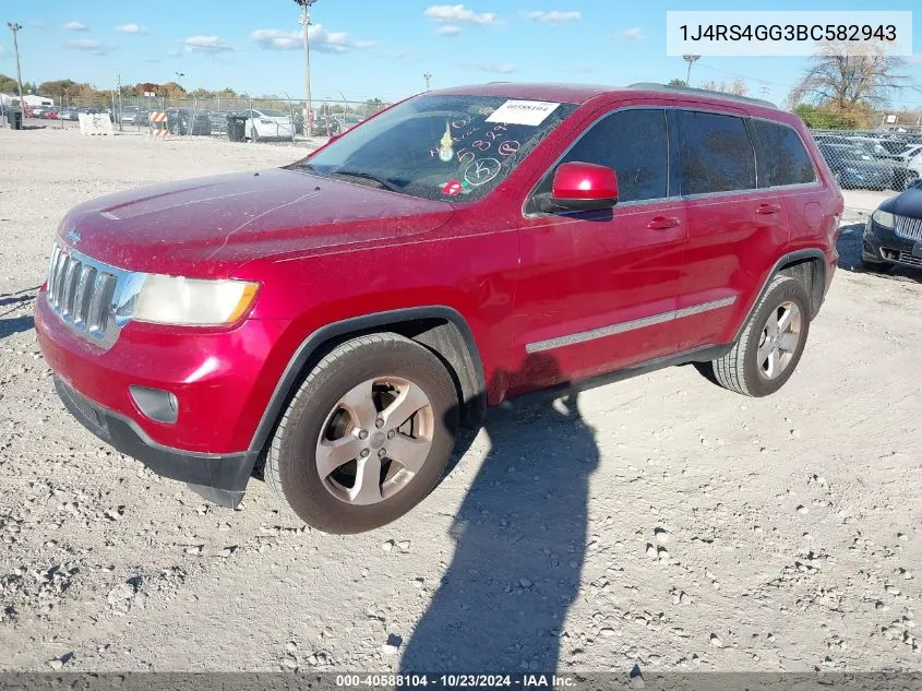 2011 Jeep Grand Cherokee Laredo VIN: 1J4RS4GG3BC582943 Lot: 40588104