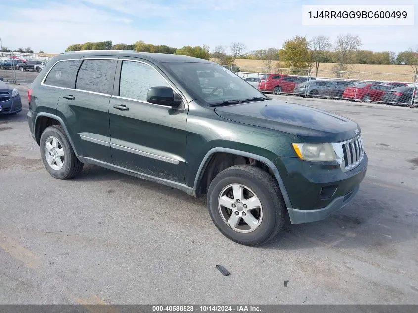 2011 Jeep Grand Cherokee Laredo VIN: 1J4RR4GG9BC600499 Lot: 40588528