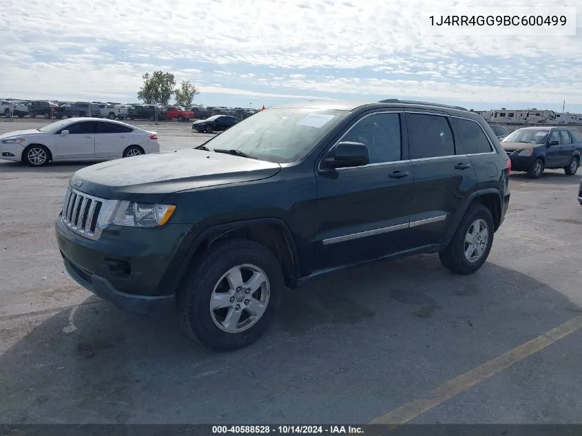 2011 Jeep Grand Cherokee Laredo VIN: 1J4RR4GG9BC600499 Lot: 40588528