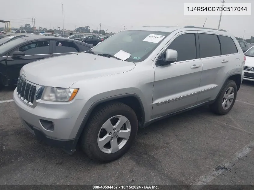 2011 Jeep Grand Cherokee Laredo VIN: 1J4RS4GG7BC517044 Lot: 40594457