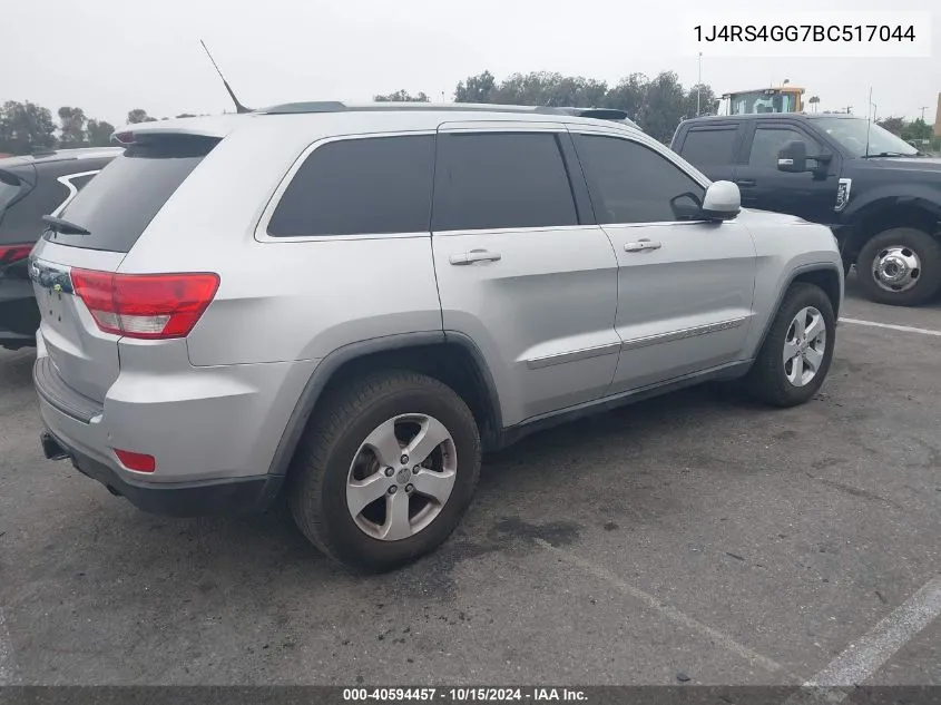 2011 Jeep Grand Cherokee Laredo VIN: 1J4RS4GG7BC517044 Lot: 40594457