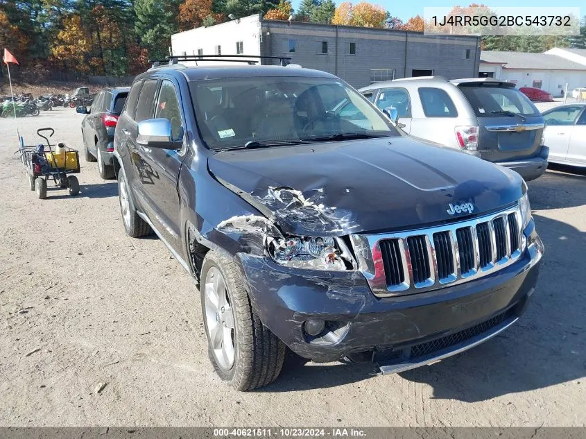 2011 Jeep Grand Cherokee Limited VIN: 1J4RR5GG2BC543732 Lot: 40621511