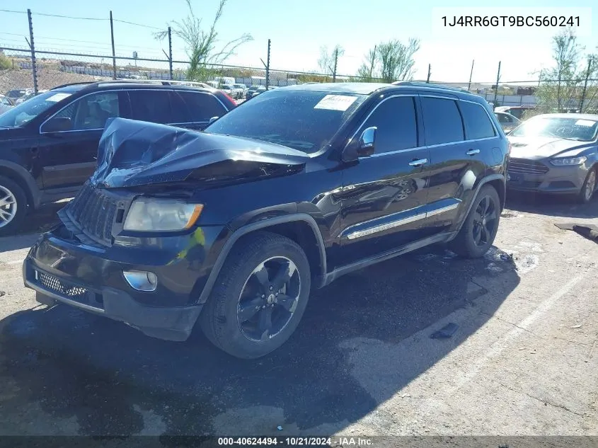 2011 Jeep Grand Cherokee Overland VIN: 1J4RR6GT9BC560241 Lot: 40624494