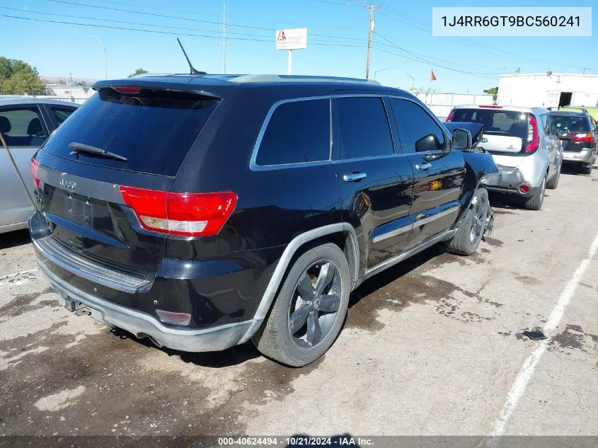 2011 Jeep Grand Cherokee Overland VIN: 1J4RR6GT9BC560241 Lot: 40624494