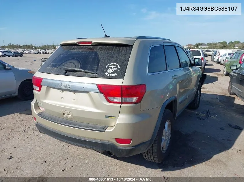 2011 Jeep Grand Cherokee Laredo VIN: 1J4RS4GG8BC588107 Lot: 40631613