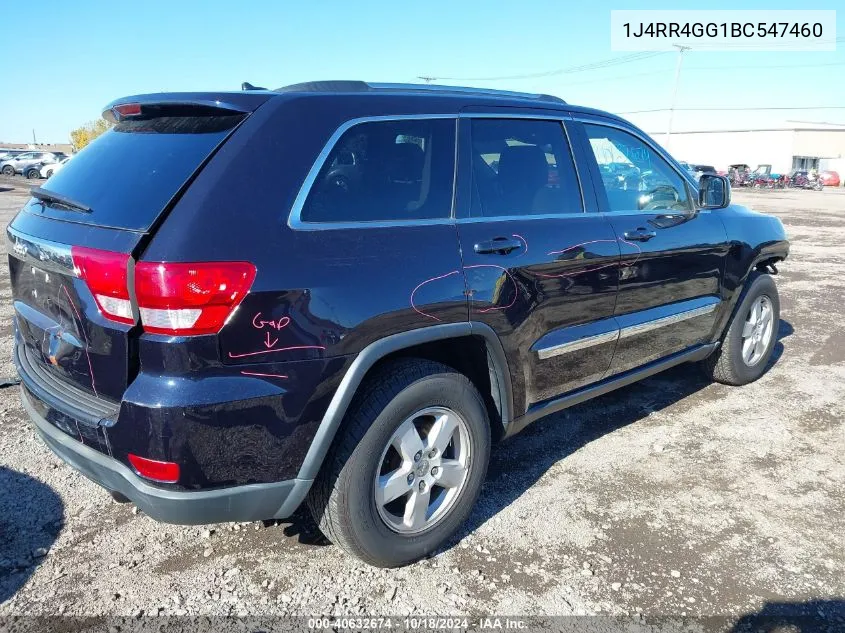 2011 Jeep Grand Cherokee Laredo VIN: 1J4RR4GG1BC547460 Lot: 40632674