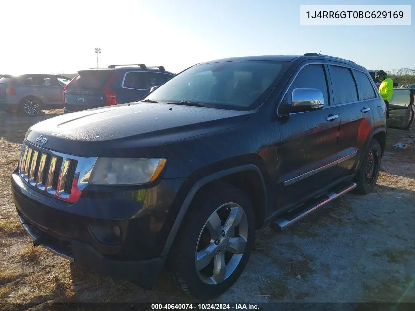 2011 Jeep Grand Cherokee Overland VIN: 1J4RR6GT0BC629169 Lot: 40640074