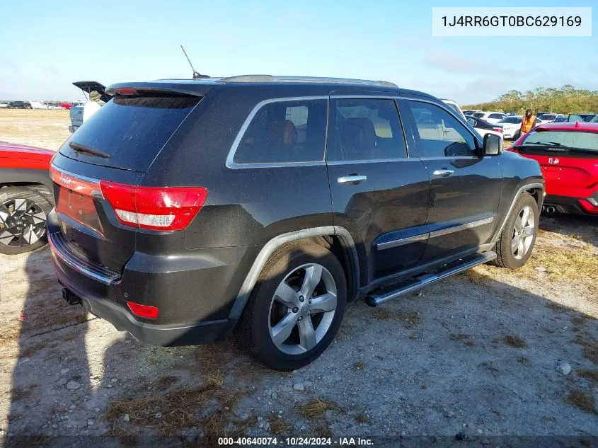 2011 Jeep Grand Cherokee Overland VIN: 1J4RR6GT0BC629169 Lot: 40640074