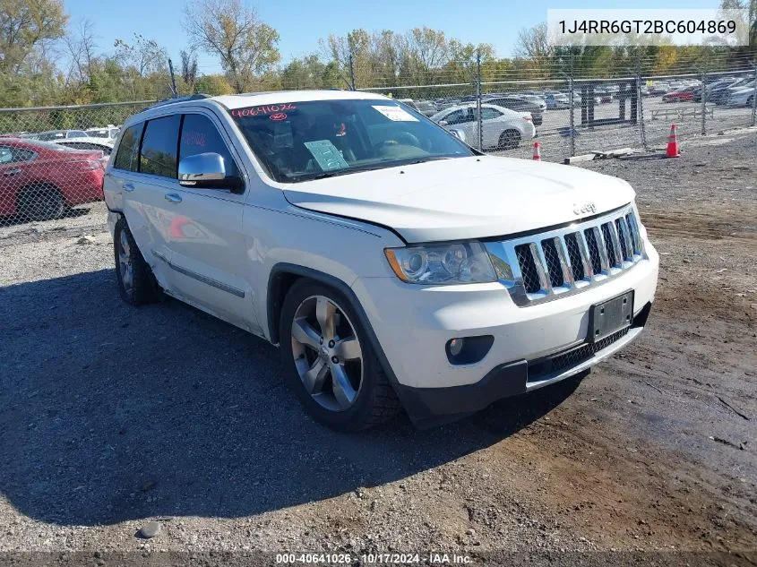 2011 Jeep Grand Cherokee Overland VIN: 1J4RR6GT2BC604869 Lot: 40641026