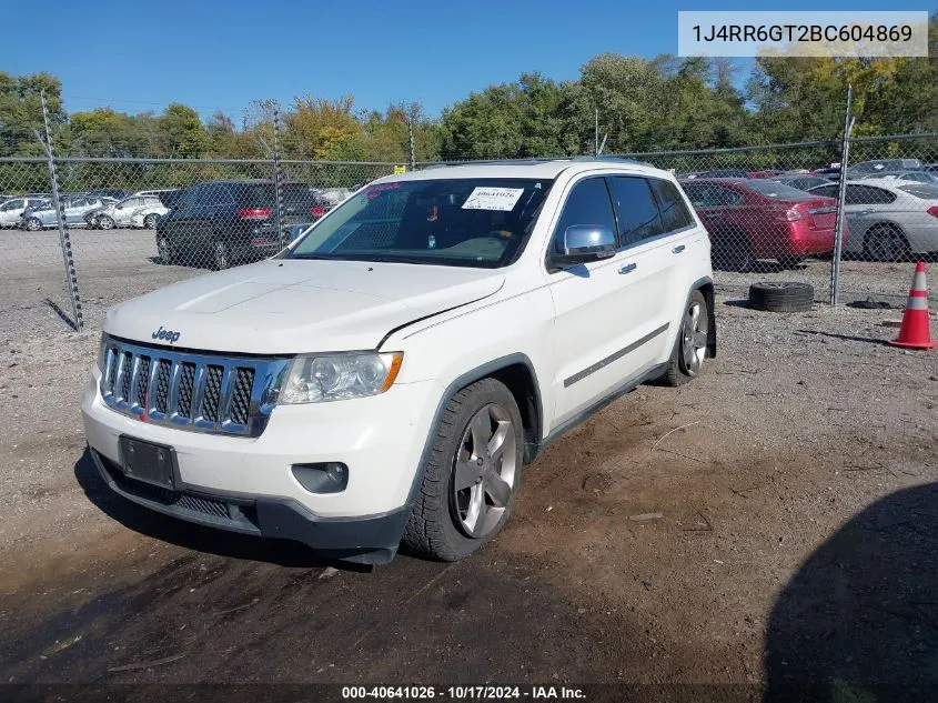 2011 Jeep Grand Cherokee Overland VIN: 1J4RR6GT2BC604869 Lot: 40641026