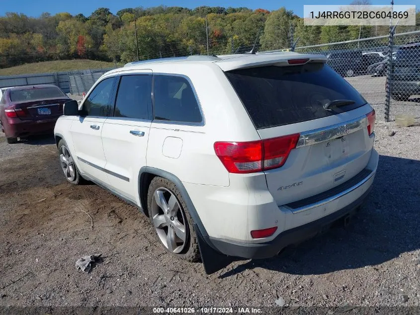 2011 Jeep Grand Cherokee Overland VIN: 1J4RR6GT2BC604869 Lot: 40641026