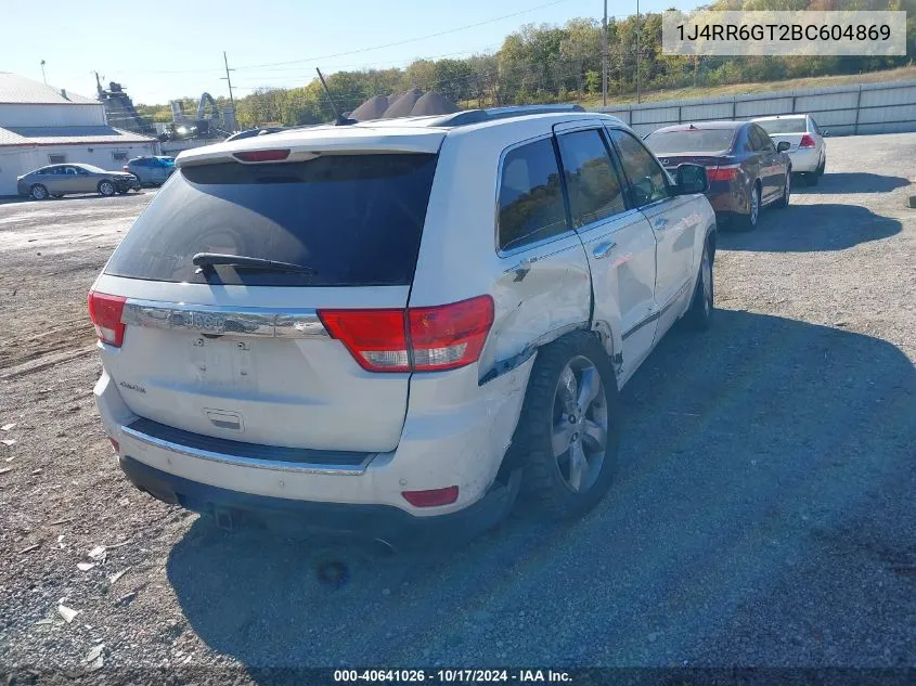 2011 Jeep Grand Cherokee Overland VIN: 1J4RR6GT2BC604869 Lot: 40641026