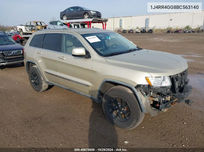 2011 Jeep Grand Cherokee Laredo VIN: 1J4RR4GG8BC563140 Lot: 40675609