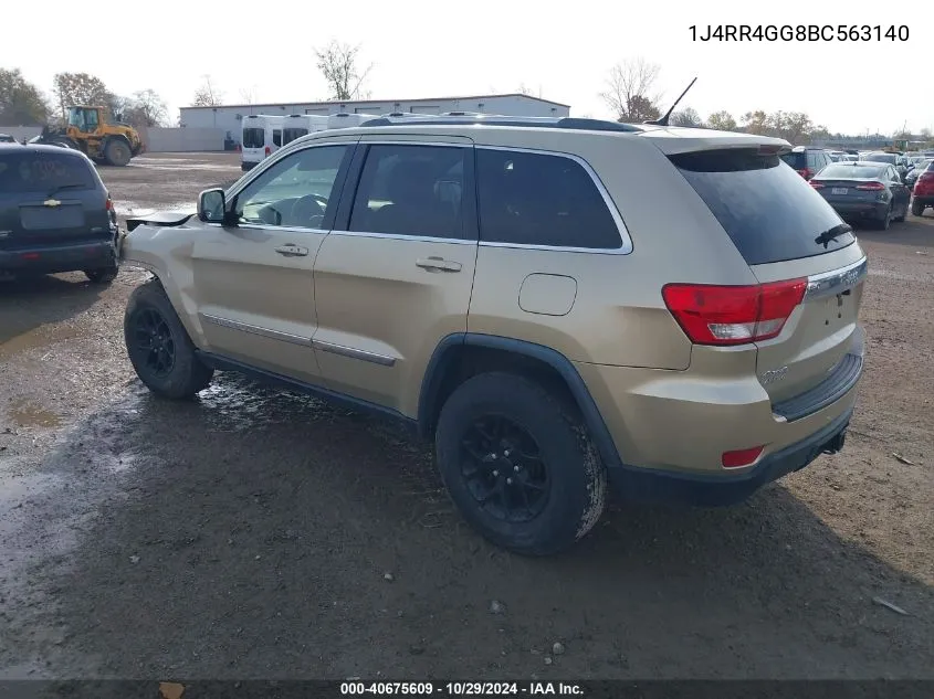 2011 Jeep Grand Cherokee Laredo VIN: 1J4RR4GG8BC563140 Lot: 40675609