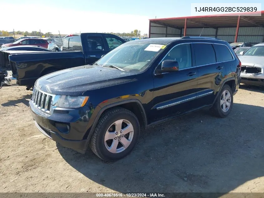 2011 Jeep Grand Cherokee Laredo VIN: 1J4RR4GG2BC529839 Lot: 40678516