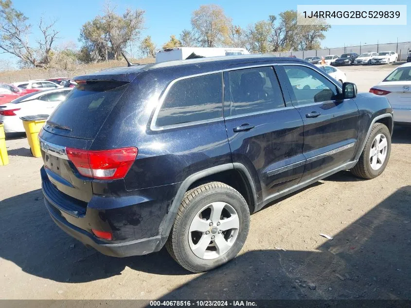 2011 Jeep Grand Cherokee Laredo VIN: 1J4RR4GG2BC529839 Lot: 40678516